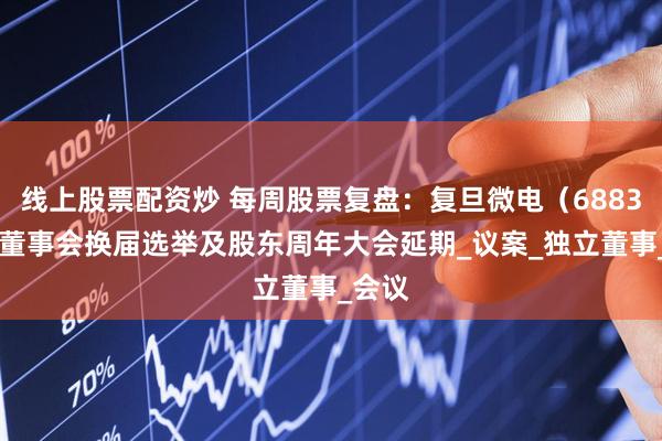 线上股票配资炒 每周股票复盘：复旦微电（688385）董事会换届选举及股东周年大会延期_议案_独立董事_会议